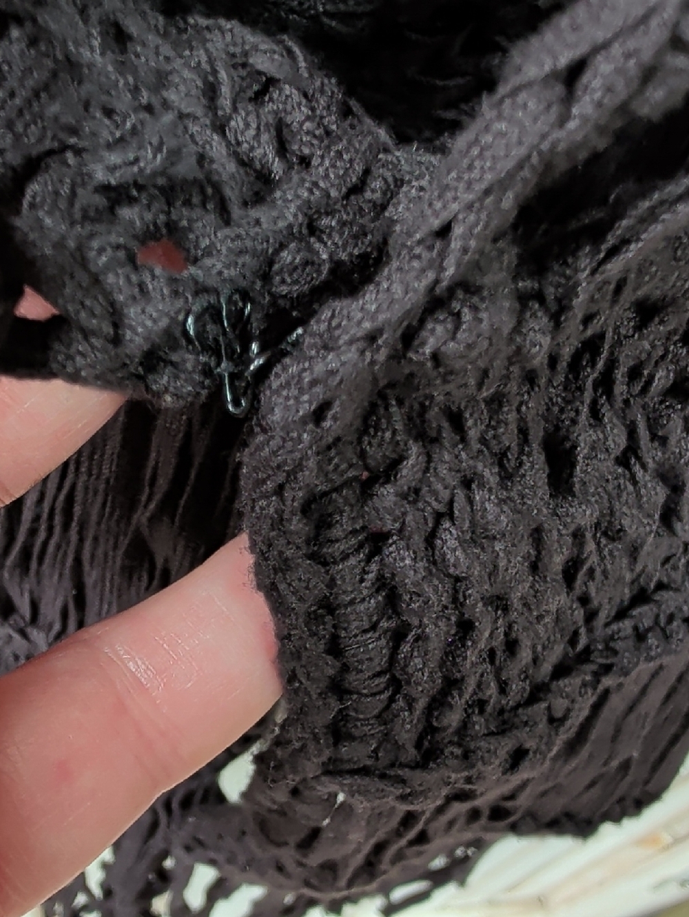 Sundance, Black Fringe Vest. Small - Picture 4 of 6